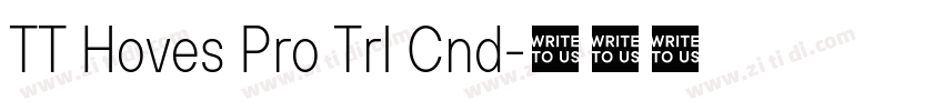 TT Hoves Pro Trl Cnd字体转换